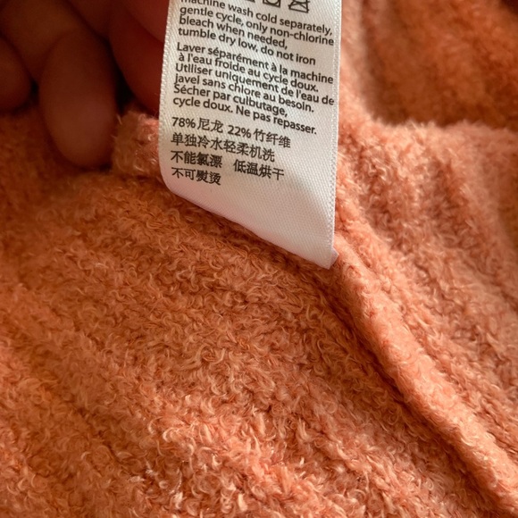 BAREFOOT DREAMS cozy chic ultra lite cardigan coral shrug spring s/m - Picture 8 of 8